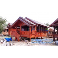 บ้านเดี่ยวแบบที่65  ขนาด 3.5×8.2 ไม้ทั้งหลัง
